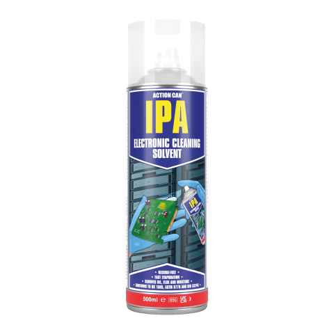 اكشن كان منظف اللوحات والدوائر الالكترونيه وأمن على الاسطح المطليهIPA 500ML